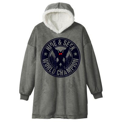 Mothman Hide And Seek World Champion Cool Mothman Silhouette Hooded Wearable Blanket
