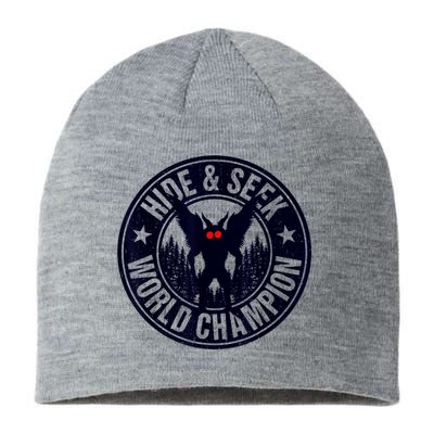 Mothman Hide And Seek World Champion Cool Mothman Silhouette Sustainable Beanie