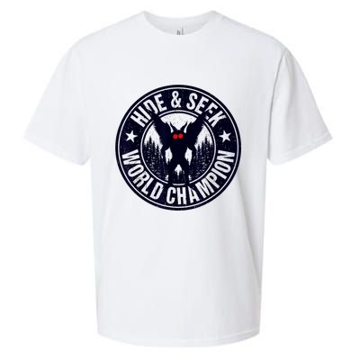 Mothman Hide And Seek World Champion Cool Mothman Silhouette Sueded Cloud Jersey T-Shirt