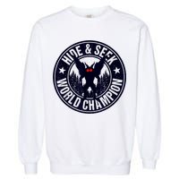 Mothman Hide And Seek World Champion Cool Mothman Silhouette Garment-Dyed Sweatshirt