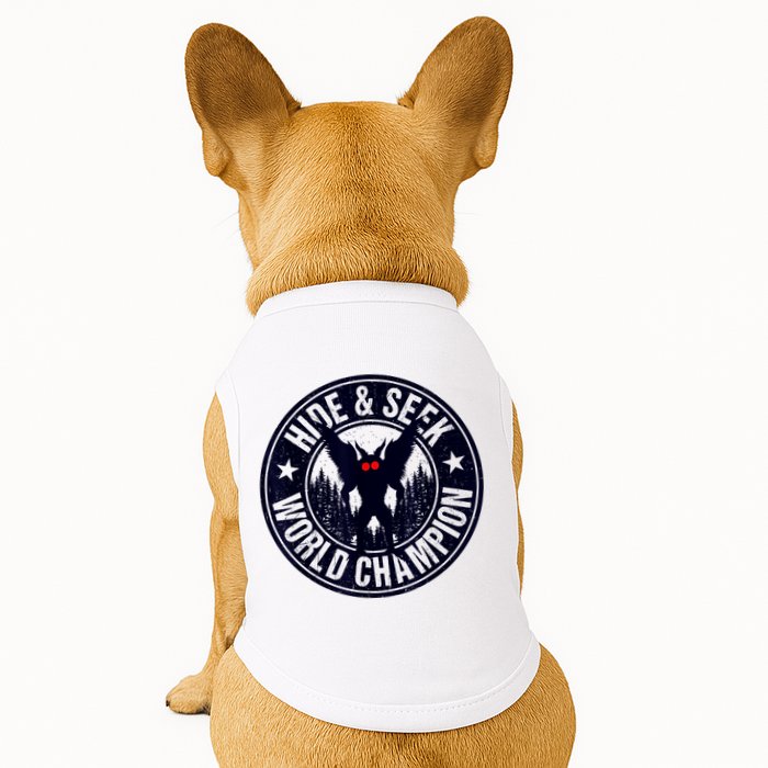 Mothman Hide And Seek World Champion Cool Mothman Silhouette Doggie Tank