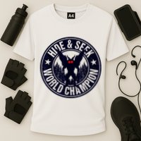 Mothman Hide And Seek World Champion Cool Mothman Silhouette Performance Shirt