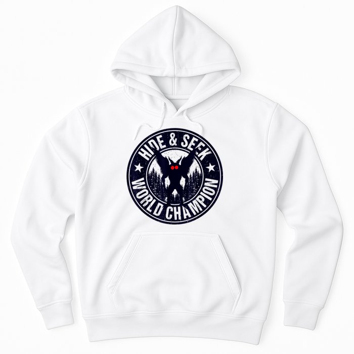 Mothman Hide And Seek World Champion Cool Mothman Silhouette Hoodie