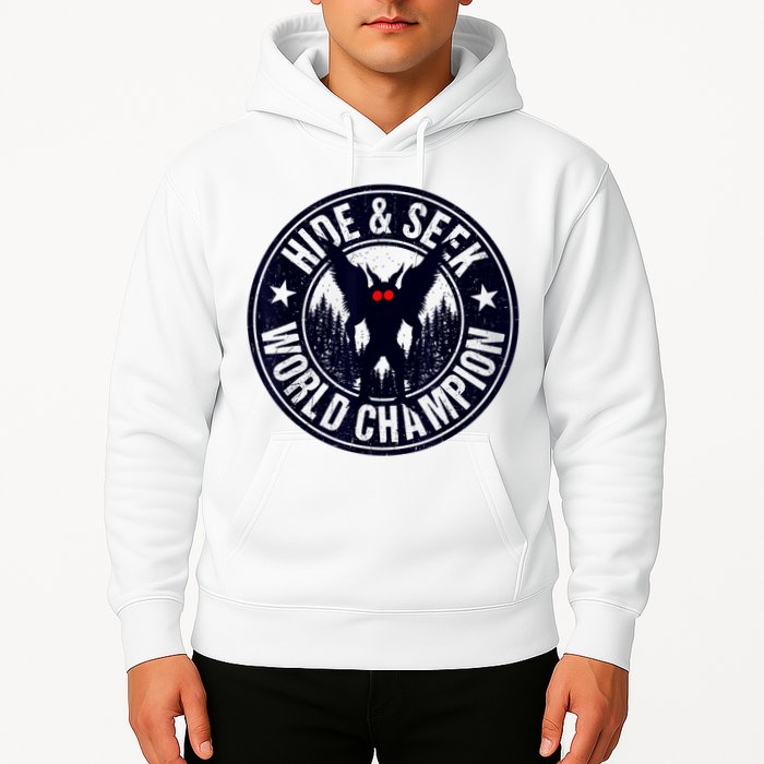 Mothman Hide And Seek World Champion Cool Mothman Silhouette Hoodie