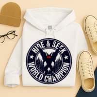 Mothman Hide And Seek World Champion Cool Mothman Silhouette Hoodie