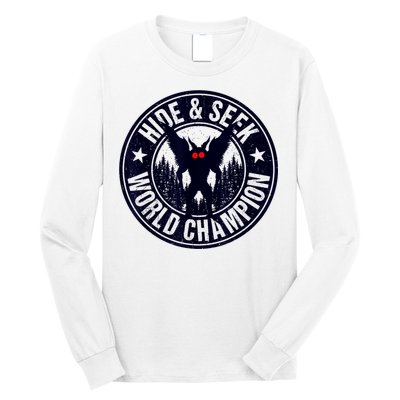 Mothman Hide And Seek World Champion Cool Mothman Silhouette Long Sleeve Shirt