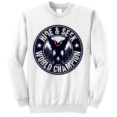 Mothman Hide And Seek World Champion Cool Mothman Silhouette Sweatshirt