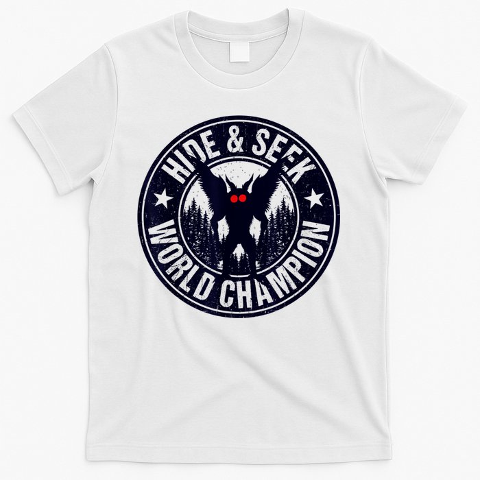 Mothman Hide And Seek World Champion Cool Mothman Silhouette T-Shirt