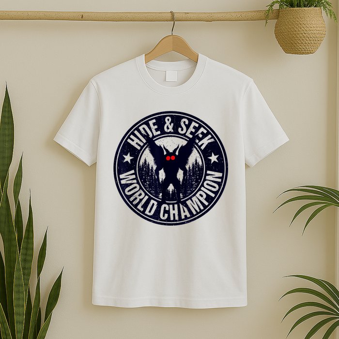 Mothman Hide And Seek World Champion Cool Mothman Silhouette T-Shirt