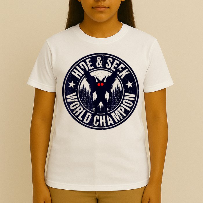 Mothman Hide And Seek World Champion Cool Mothman Silhouette T-Shirt