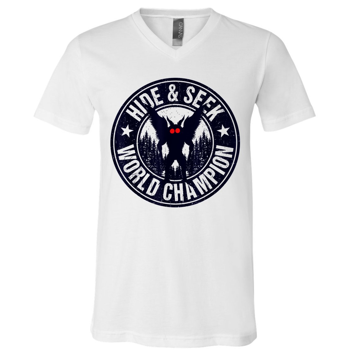 Mothman Hide And Seek World Champion Cool Mothman Silhouette V-Neck T-Shirt