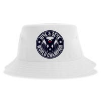 Mothman Hide And Seek World Champion Cool Mothman Silhouette Sustainable Bucket Hat