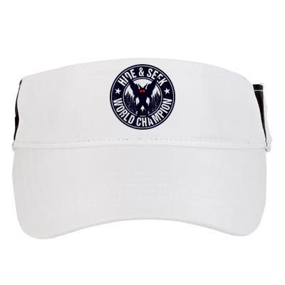 Mothman Hide And Seek World Champion Cool Mothman Silhouette Adult Drive Performance Visor