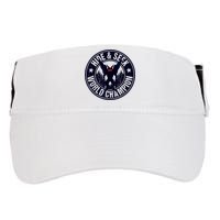 Mothman Hide And Seek World Champion Cool Mothman Silhouette Adult Drive Performance Visor