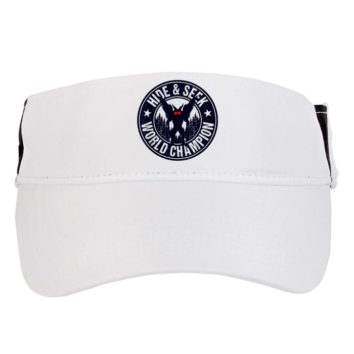 Mothman Hide And Seek World Champion Cool Mothman Silhouette Adult Drive Performance Visor