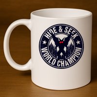 Mothman Hide And Seek World Champion Cool Mothman Silhouette 11oz C Handle Ceramic Mug