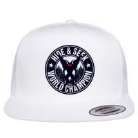 Mothman Hide And Seek World Champion Cool Mothman Silhouette Flat Bill Trucker Hat