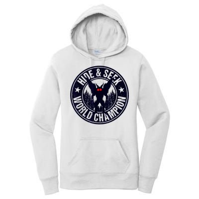 Mothman Hide And Seek World Champion Cool Mothman Silhouette Women's Pullover Hoodie