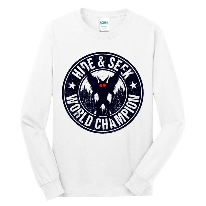 Mothman Hide And Seek World Champion Cool Mothman Silhouette Tall Long Sleeve T-Shirt