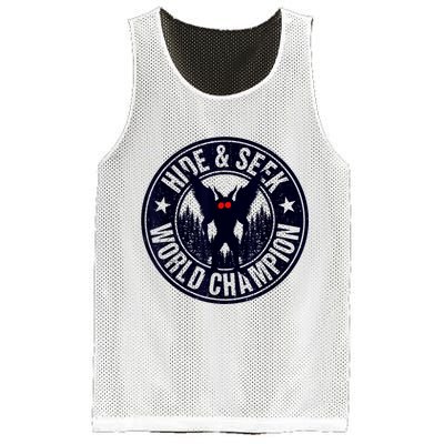 Mothman Hide And Seek World Champion Cool Mothman Silhouette Mesh Reversible Basketball Jersey Tank