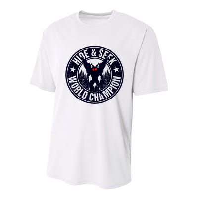 Mothman Hide And Seek World Champion Cool Mothman Silhouette Youth Performance Sprint T-Shirt