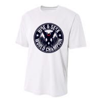 Mothman Hide And Seek World Champion Cool Mothman Silhouette Youth Performance Sprint T-Shirt