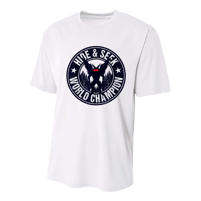 Mothman Hide And Seek World Champion Cool Mothman Silhouette Youth Performance Sprint T-Shirt