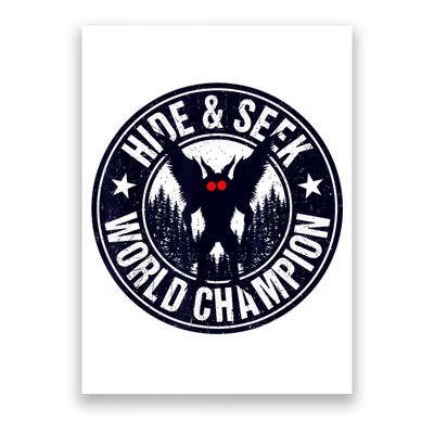 Mothman Hide And Seek World Champion Cool Mothman Silhouette Poster