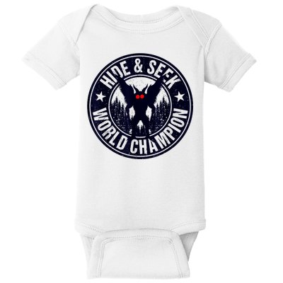 Mothman Hide And Seek World Champion Cool Mothman Silhouette Baby Bodysuit