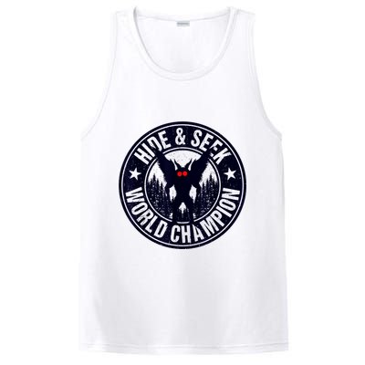 Mothman Hide And Seek World Champion Cool Mothman Silhouette PosiCharge Competitor Tank