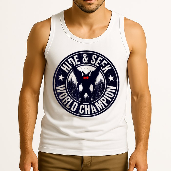 Mothman Hide And Seek World Champion Cool Mothman Silhouette Tank Top