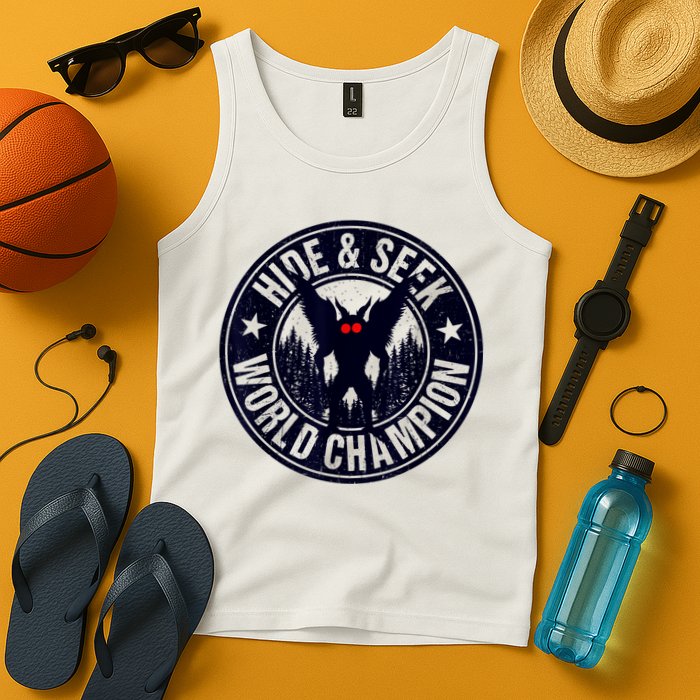 Mothman Hide And Seek World Champion Cool Mothman Silhouette Tank Top