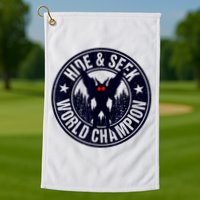 Mothman Hide And Seek World Champion Cool Mothman Silhouette Golf Towel
