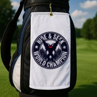 Mothman Hide And Seek World Champion Cool Mothman Silhouette Golf Towel