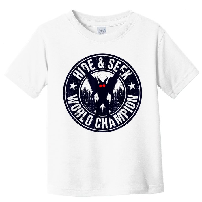Mothman Hide And Seek World Champion Cool Mothman Silhouette Toddler T-Shirt