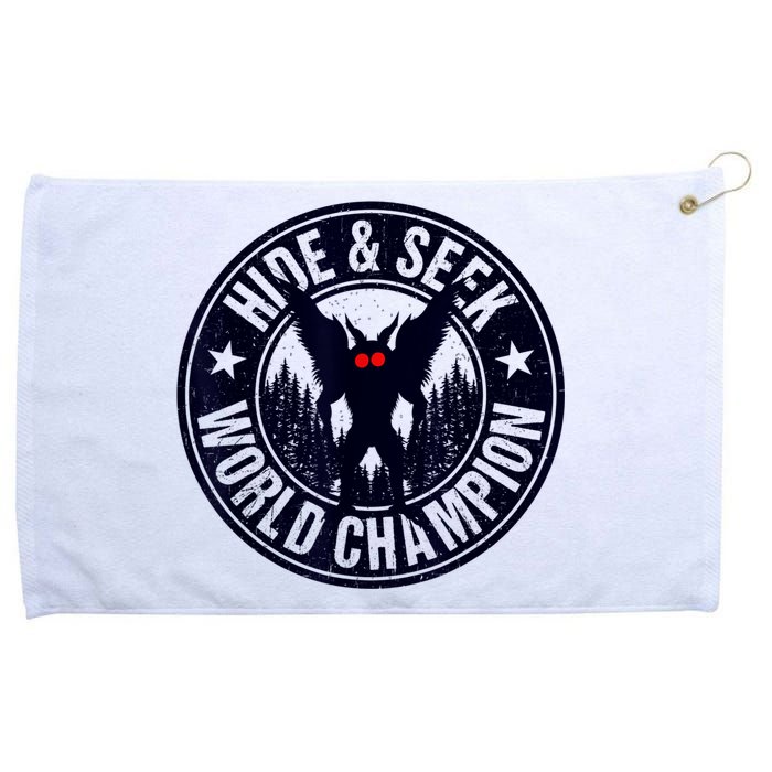 Mothman Hide And Seek World Champion Cool Mothman Silhouette Grommeted Golf Towel