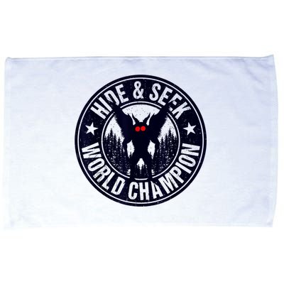 Mothman Hide And Seek World Champion Cool Mothman Silhouette Microfiber Hand Towel