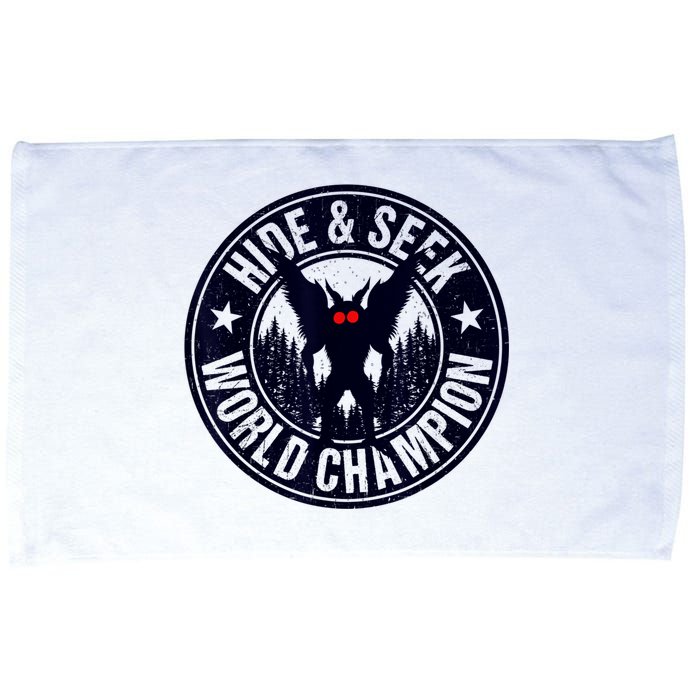 Mothman Hide And Seek World Champion Cool Mothman Silhouette Microfiber Hand Towel