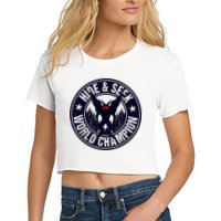 Mothman Hide And Seek World Champion Cool Mothman Silhouette Crop Top