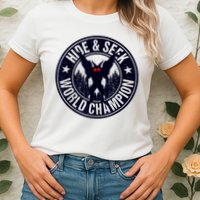 Mothman Hide And Seek World Champion Cool Mothman Silhouette Womens T-Shirt