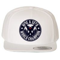 Mothman Hide And Seek World Champion Cool Mothman Silhouette Wool Snapback Cap