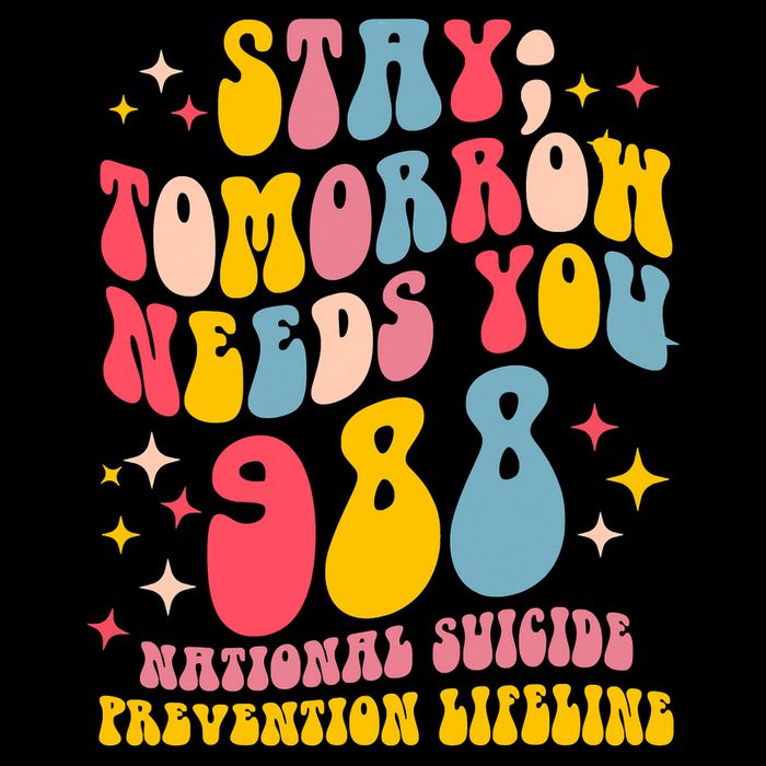 Mental Health Awareness Stay Tomorrow Needs You 988 Backpack