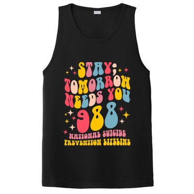 Mental Health Awareness Stay Tomorrow Needs You 988 PosiCharge Competitor Tank