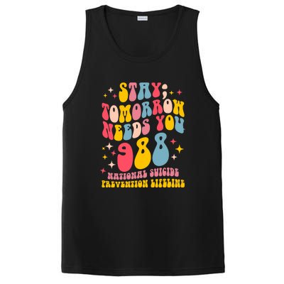 Mental Health Awareness Stay Tomorrow Needs You 988 PosiCharge Competitor Tank