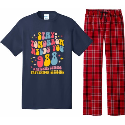 Mental Health Awareness Stay Tomorrow Needs You 988 Pajama Set