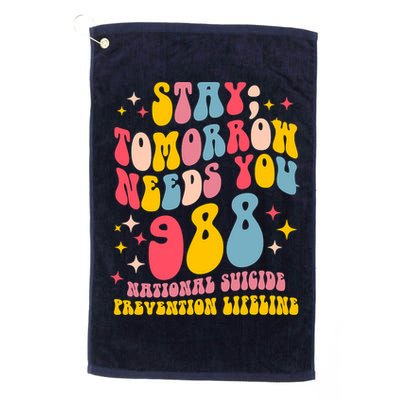 Mental Health Awareness Stay Tomorrow Needs You 988 Golf Towel