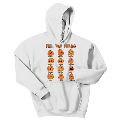 Mental Health Awareness Halloween Dont Ghost Your Feelings Kids Hoodie