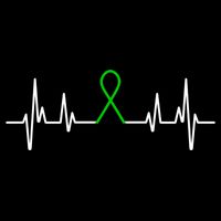 Mental Health Awareness Month Green Ribbon Heartbeat Cool Gift Doggie Tank