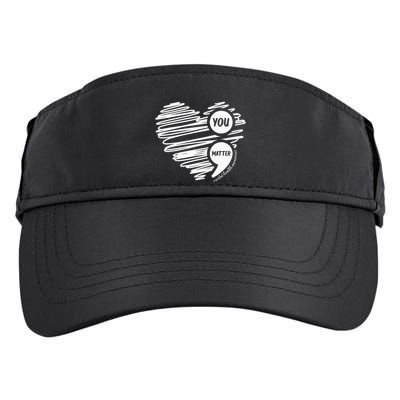 Mental Health Awareness Heart Wear Green For Mental Health Adult Drive Performance Visor