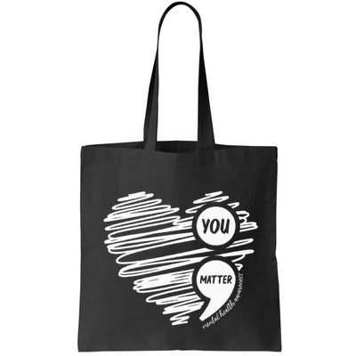 Mental Health Awareness Heart Wear Green For Mental Health Bag